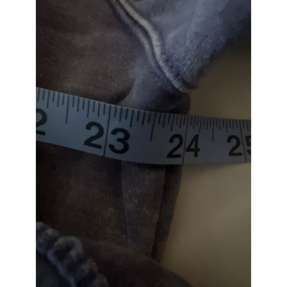 Zenana Purple/Gray Acid Wash Quarter Snap Sweatshirt Large - Picture 7 of 8
